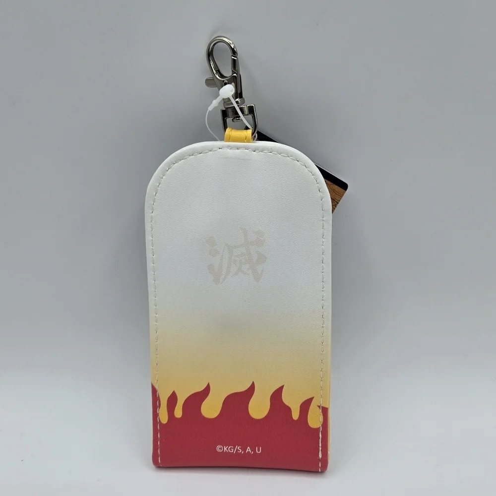 Demon Slayer Kyojuro Rengoku Key Case Cover with Keychain Snap and Hook Reel